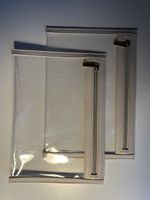 Edle Kosmetiktasche transparent mit Zipper