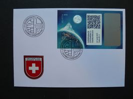 2021 Nr. C1III Swiss Crypto Stamps ID3 auf FDC