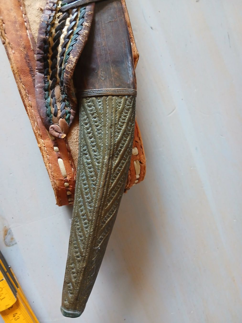 Sonstiges zum Sammeln & Seltenes: Couteau Janbiya Dharia ancienne avec fourreau argent – Gebraucht aus Satigny von Asaksa 5