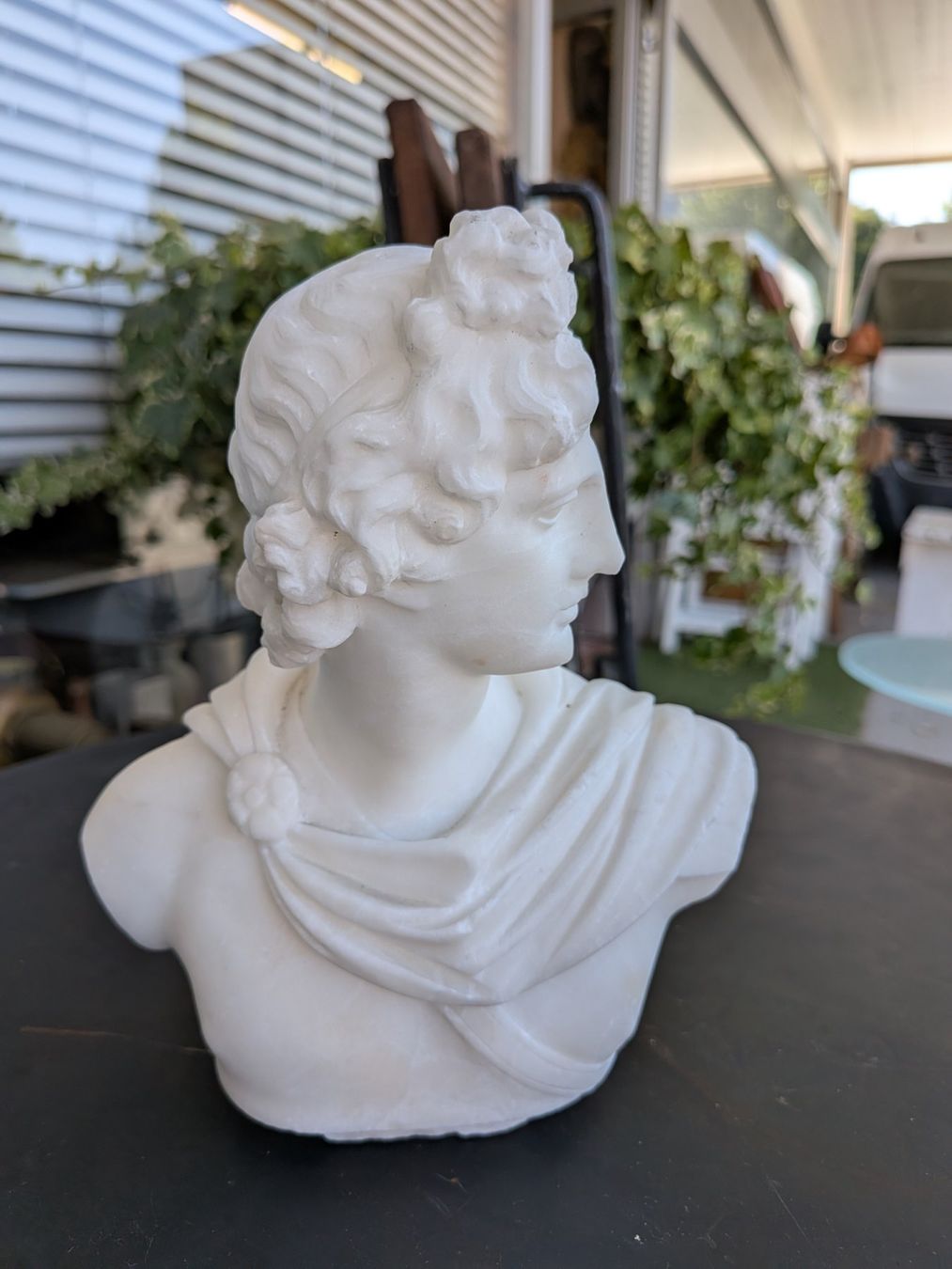 Sculture & Statue: Apollo Alabaster Stein Figur Skulptur – Usato da Emmen venduto da magelan