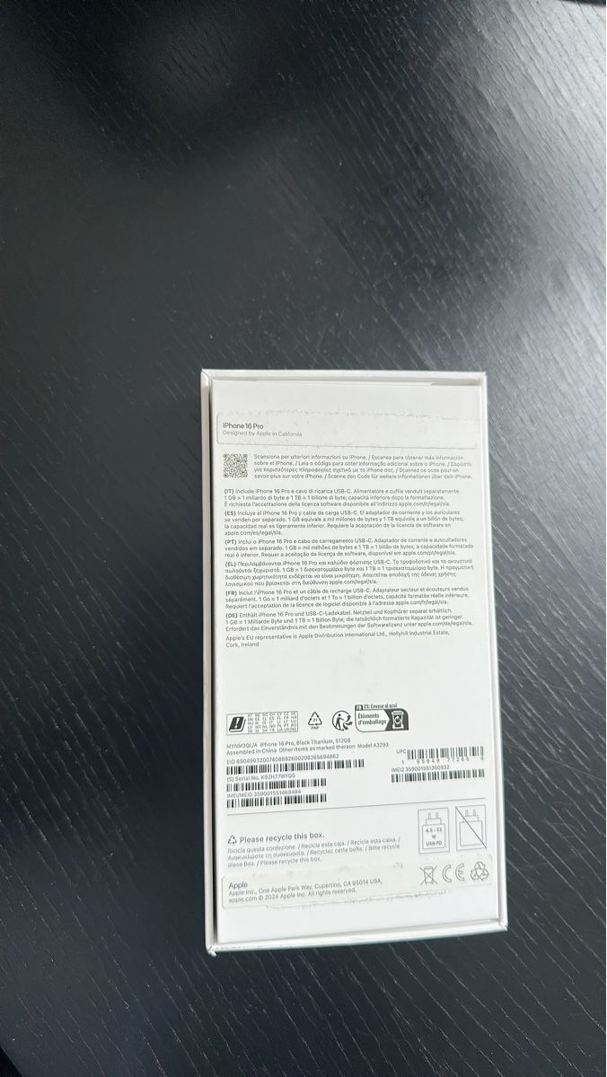 Apple Portables: iPhone 16 Pro, Absolut Neu! - Black Titanium, 512GB – Neuf (Voir description) à Meilen par kur_rhv7 1