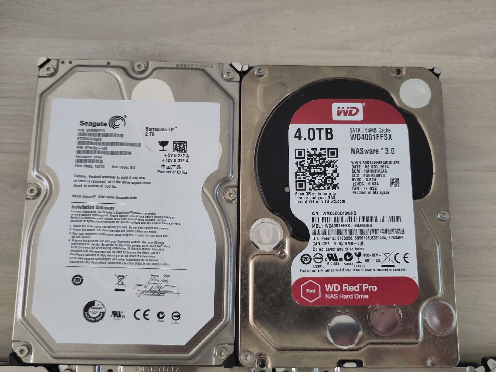 Harddisks: 21x 3.5" HDD 0.5TB - 4TB – Defekt aus Sargans von sve_hjs5 1
