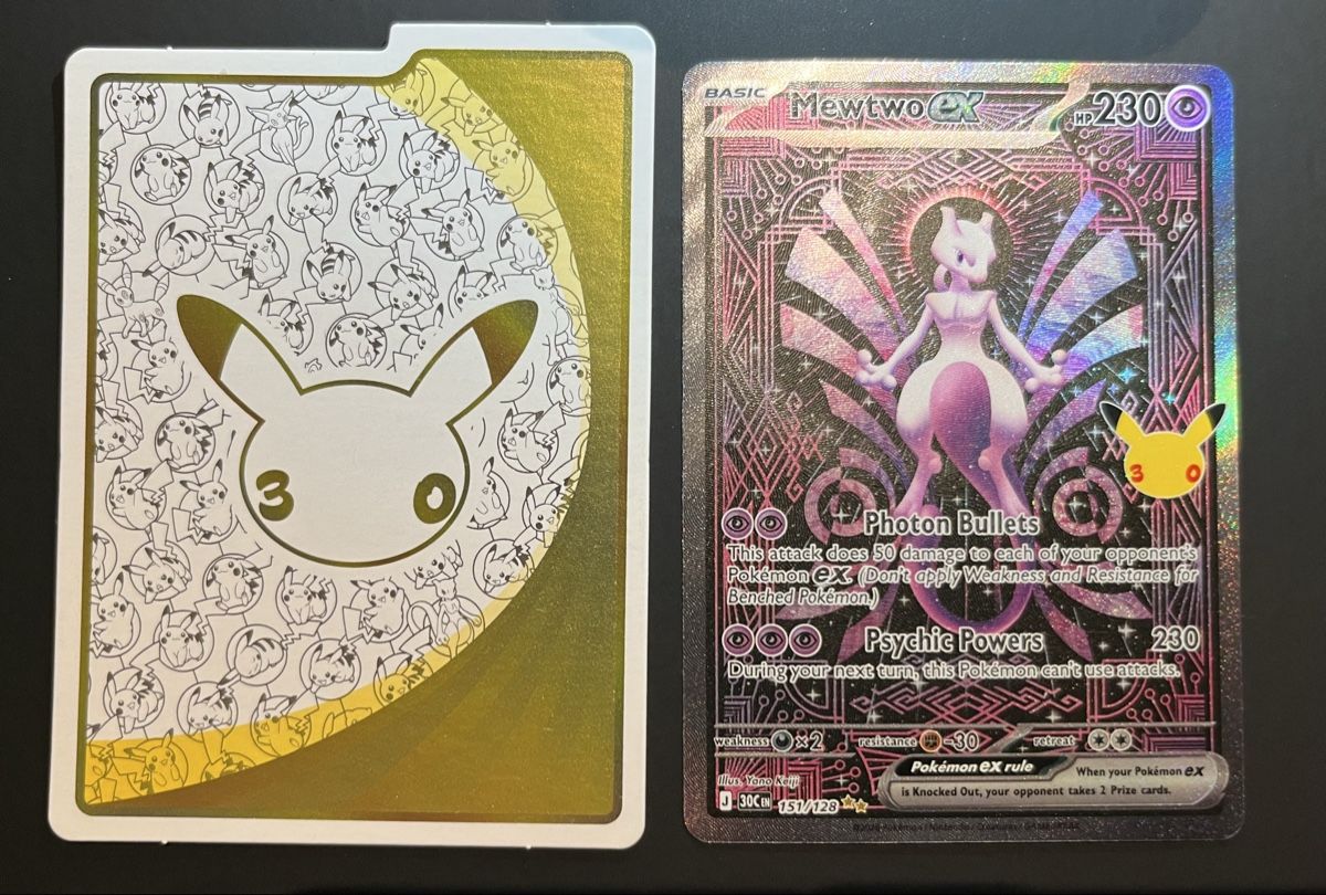 Pokémon Carte collezionabili: Mewtwo ex 151/128 30th Celebration – Nuovo (secondo la descrizione) da St. Gallen venduto da dio_c8zw