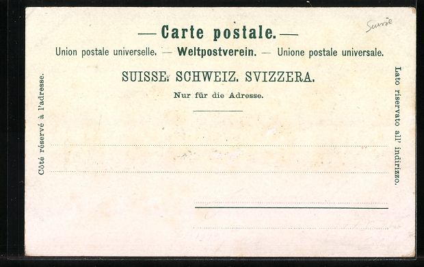 Cartoline postali: Litho Interlaken, Gesamtansicht aus der  – Usato da Berlin venduto da bartko-reher 1