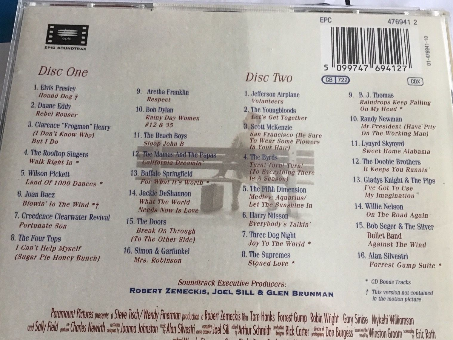 CD: Forrest Gump    Soundtrack    o – Usato da Thierachern venduto da sweden08 1