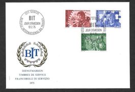 FDC BIT (D IV) Serie 106 - 108 ET Genève 13.2.1975 Hans Erni