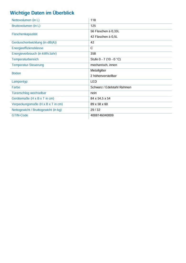 Frigoriferi: FKS8840 Flaschenkühlschrank – Usato da Wängi venduto da SPCSHOP 8