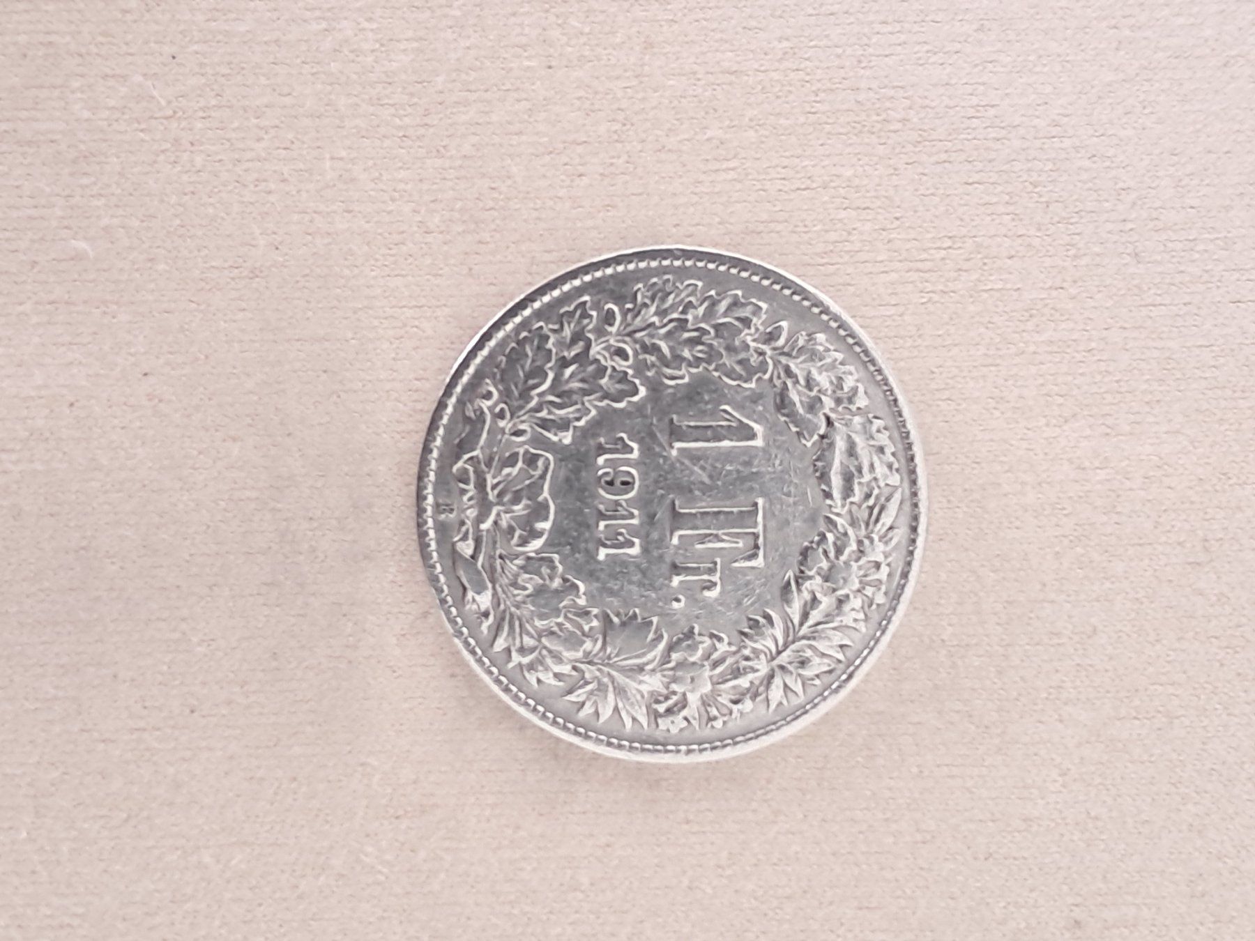 Alle Münzen: 1 Fr. Silbermünze, Jahrgang 1911 – Gebraucht aus Diegten von mar_2w8m
