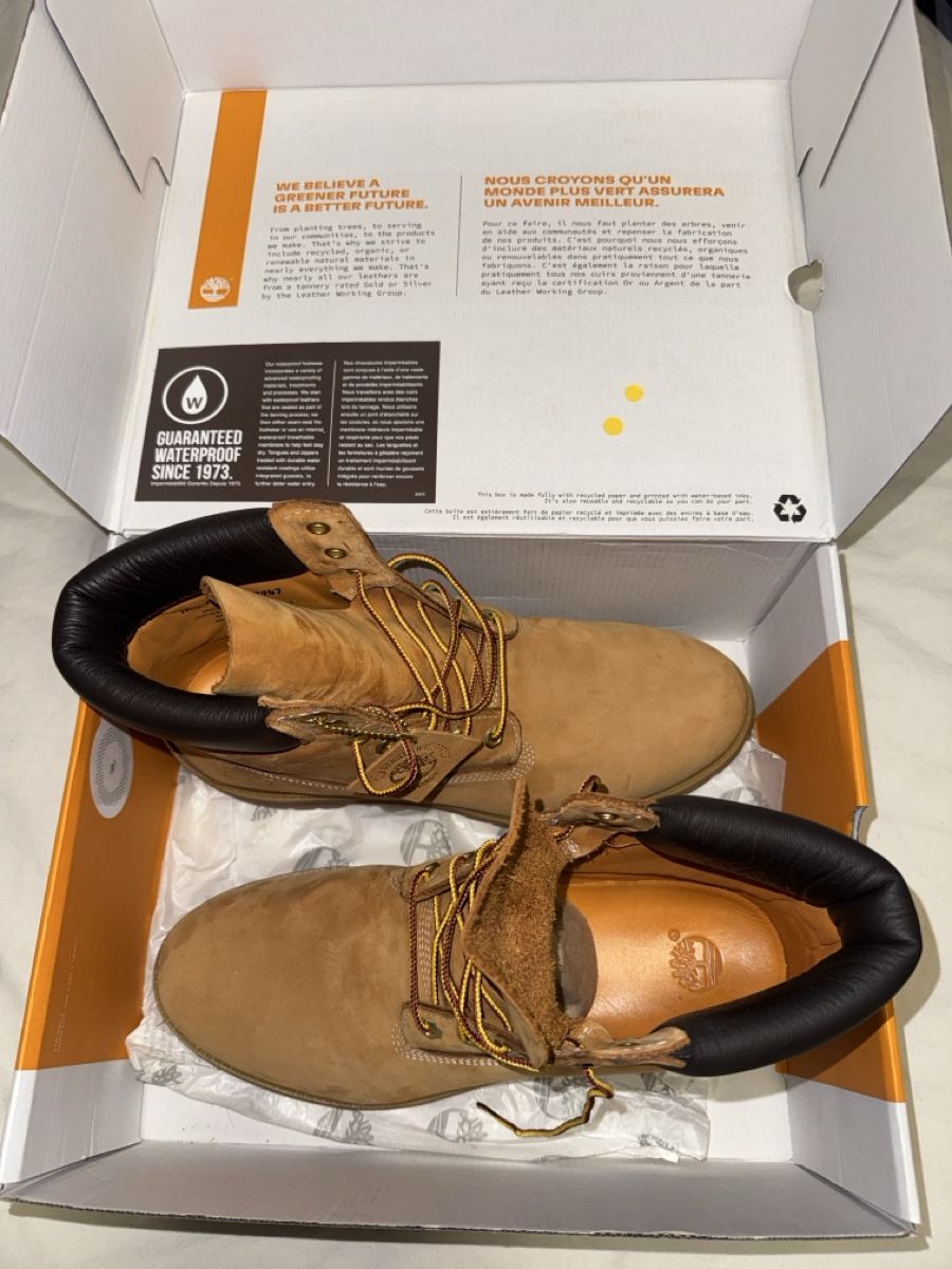 Scarpe da uomo: Timberland - Premium 6 in Waterproof Boot Wheat Nubuck – Nuovo e nell'imballaggio originale da Zürich venduto da CBN_Fashion 1