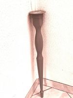 4 pieds de table ikea nipen gris