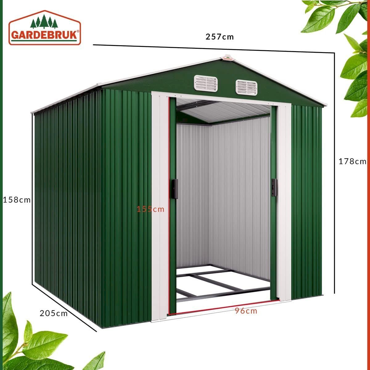 Gartenhäuser & Gewächshäuser: GARDEBRUK Gerätehaus Grün – Neu und originalverpackt aus Bottighofen von zaap 5