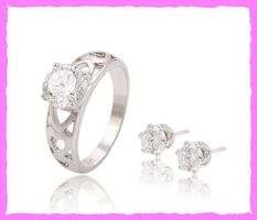 Schmuckset, Ring und Ohrringe