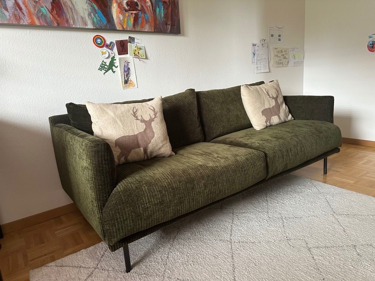 Divani: Grünes Pfister-Sofa Logan – Usato da Mittelhäusern venduto da Nicole_Moser
