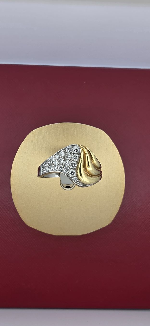 Anelli: 18 Karat GG/WG Ring mit Brillanten – Usato da Zürich venduto da Juwelier_Stauffacher 6