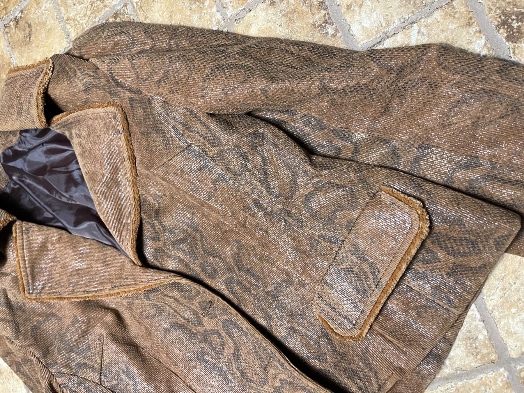 Jacken: Giacca in print pitone di pelle ecco-S/M – Neu (gemäss Beschreibung) aus Gordevio von LanaZimm 6