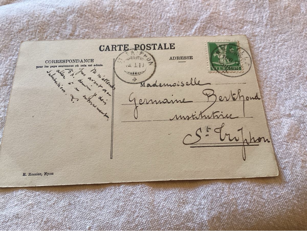 Ansichtskarten: Corbeyrier 1910  rare – Gebraucht aus Luc (Ayent) von Rebouille 1