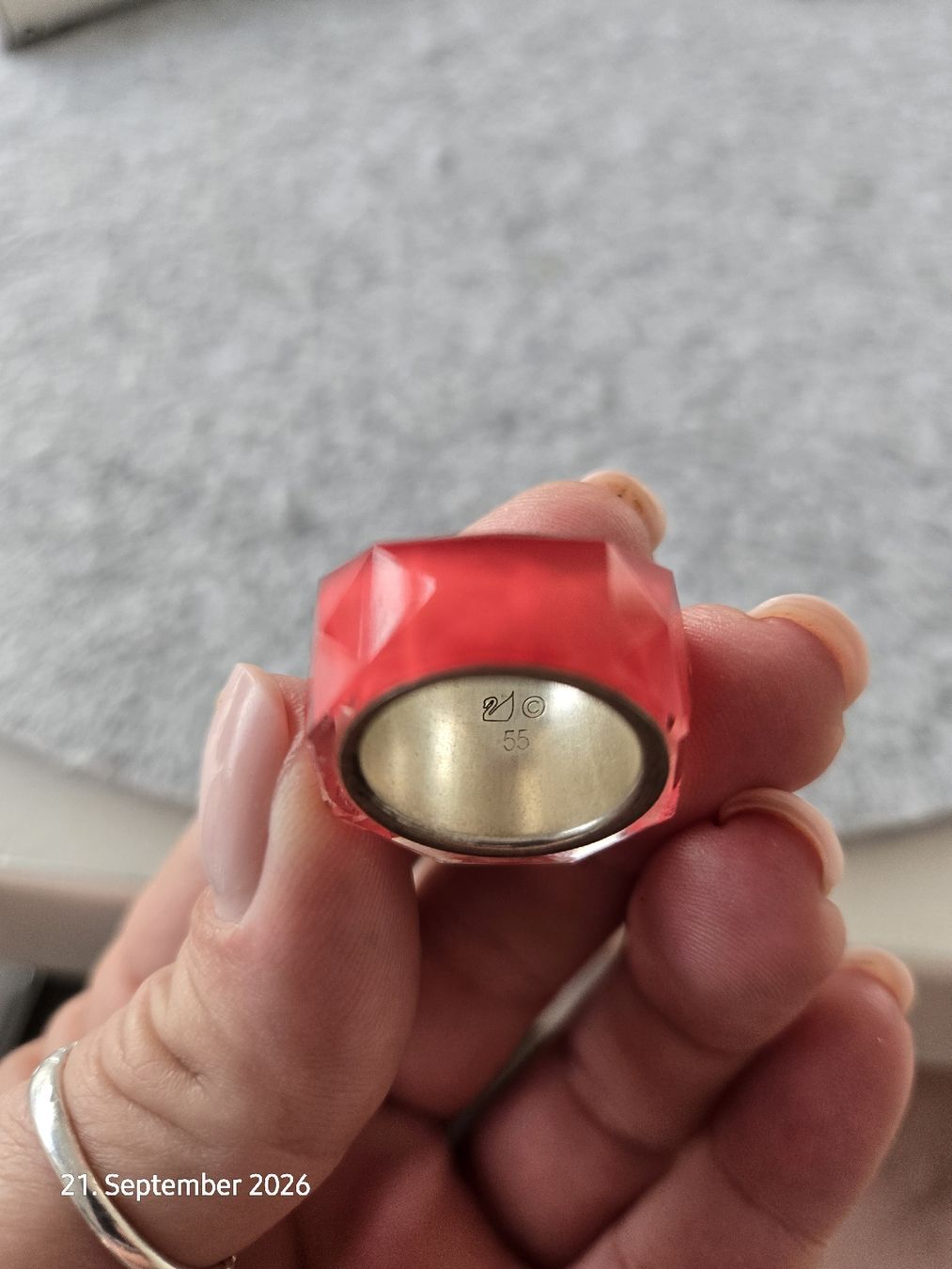 Swarovski Anelli: Swarovski Ring Nirvana Größe 55  rot – Nuovo (secondo la descrizione) da Oberriet SG venduto da Bodo6 3