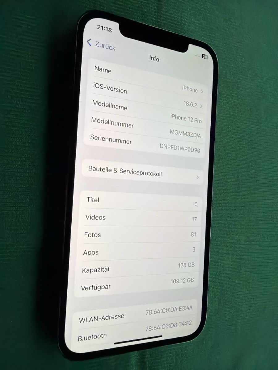 Apple Handys / Smartphones: iPhone 12 Pro / 128Gb / 79% / H2 – Gebraucht aus Arbon von BaX_94 1