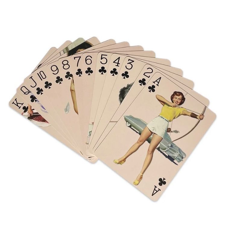 vintage 54 playing cards belle n 1 king size ( jeux de cartes geantes