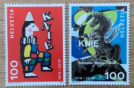 💥100 J. Schweizer National-Circus Knie - postfrisch