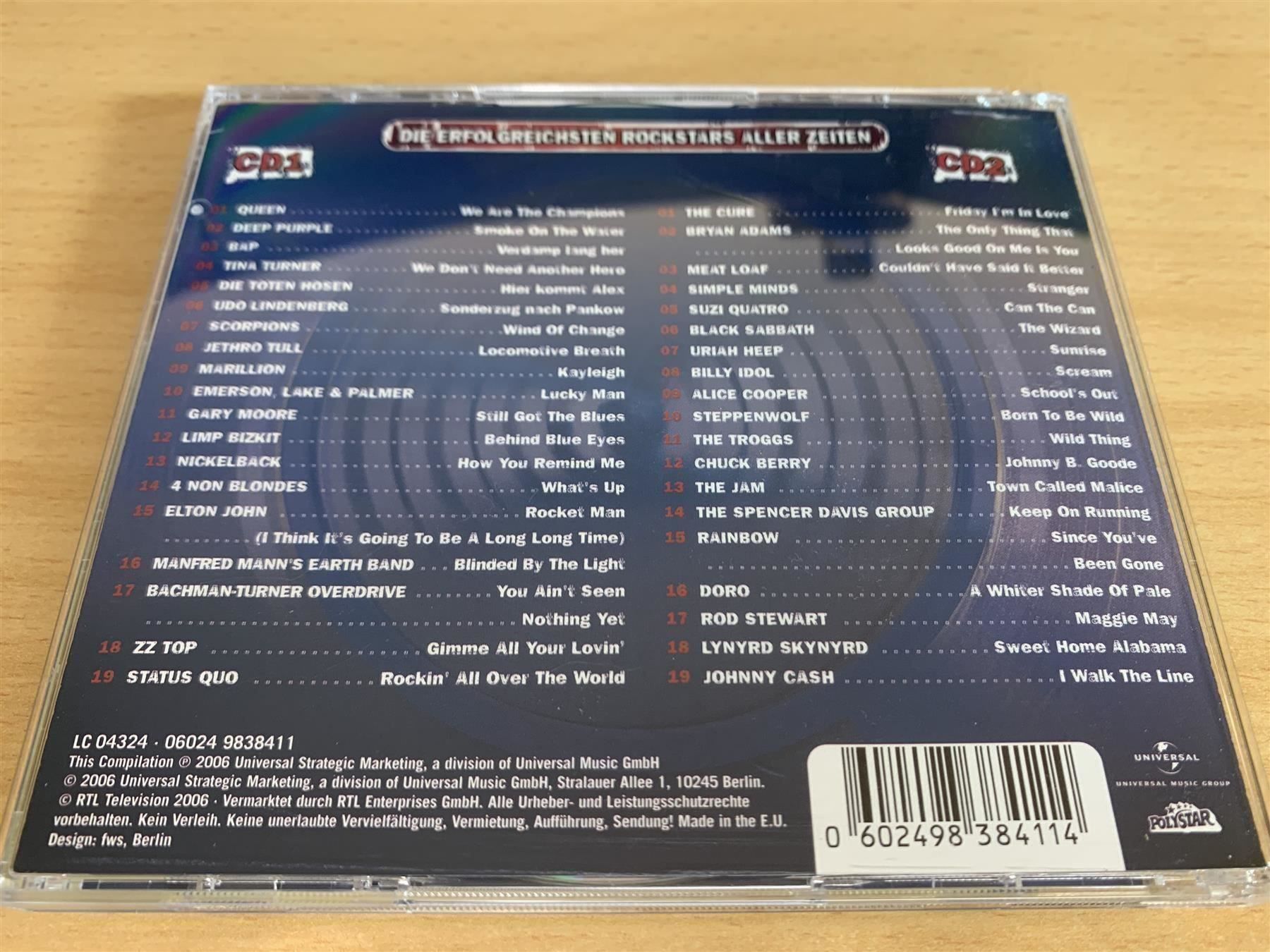 CD: Chart Show - Rockstars Aller - 2 CD – Usato da Rikon im Tösstal venduto da Alpenmutz 1