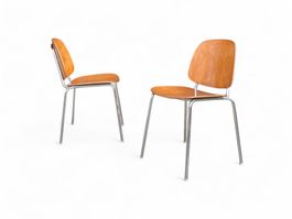 2er Set Esszimmerstühle / 60er Jahre