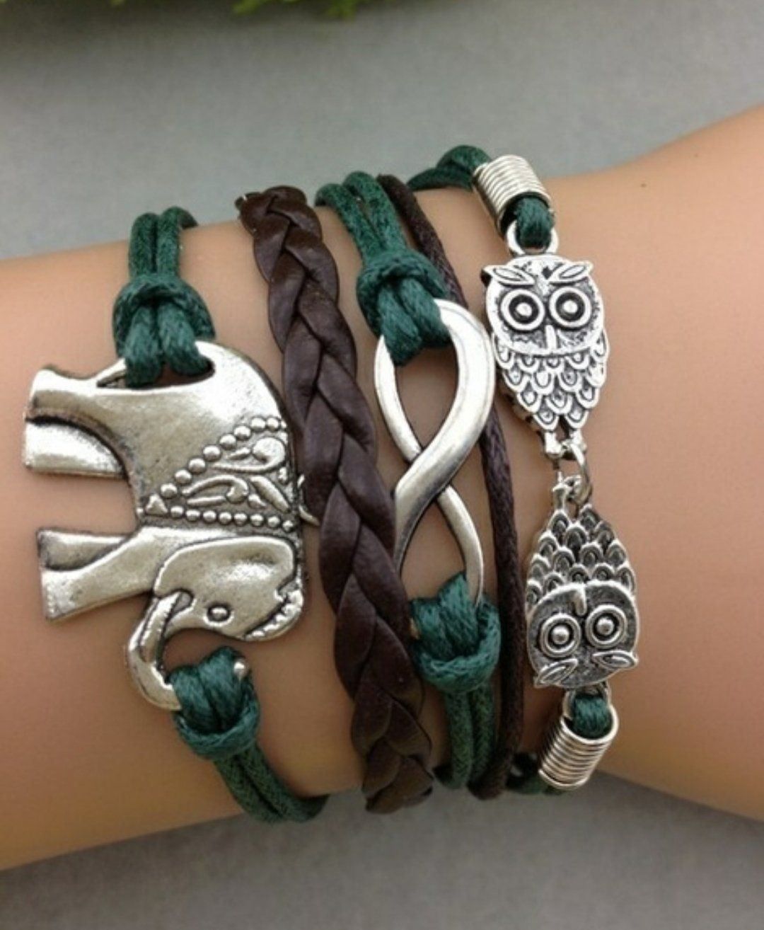 Armbänder & -reifen: Armband Elefant und Eulen – Neu und originalverpackt aus Walenstadt von emynmuil1