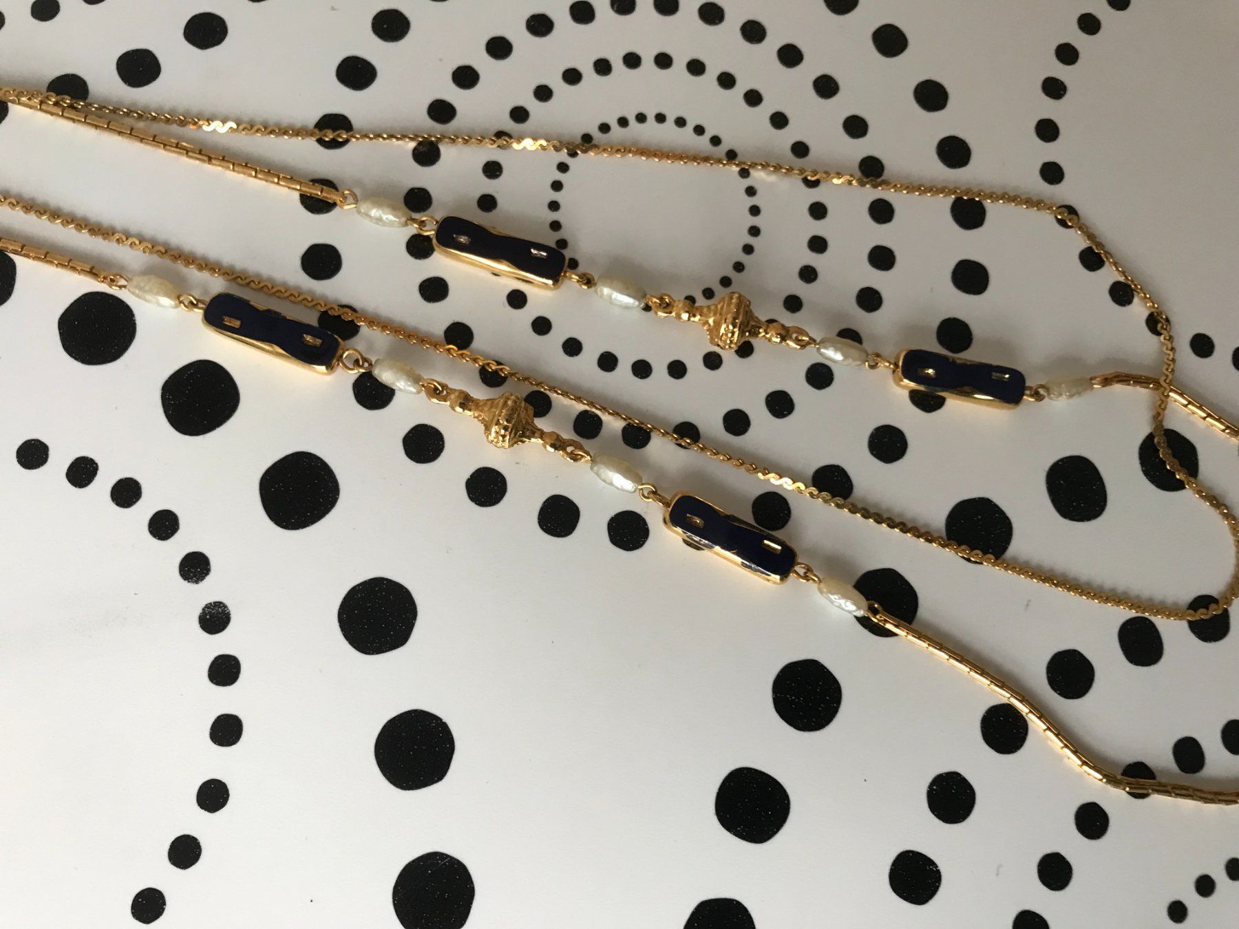 Catenine: Superbe collier vintage doré et perles, élégant !!! – Usato da Epalinges venduto da dream-watch 3