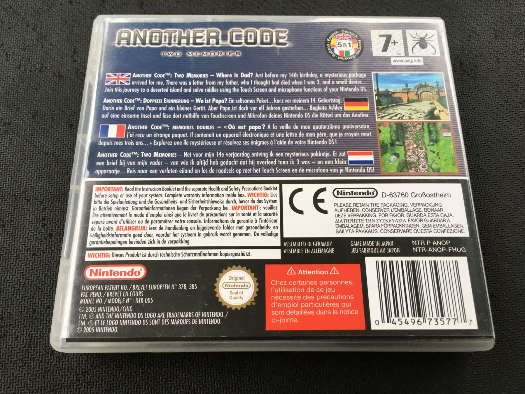 Nintendo Giochi: Another Code Two Memories - Nintendo DS – Usato da St.Gallen venduto da sjosjo 1