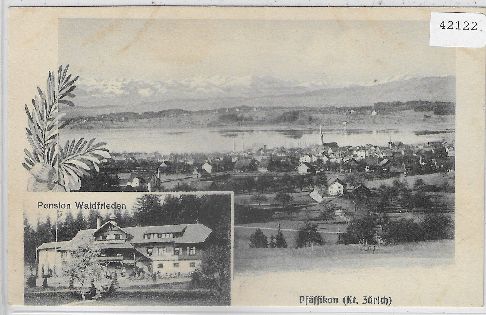Cartoline postali: Pfäffikon ZH - Pension Waldfrieden – Usato da Ettingen venduto da Kartenplanet