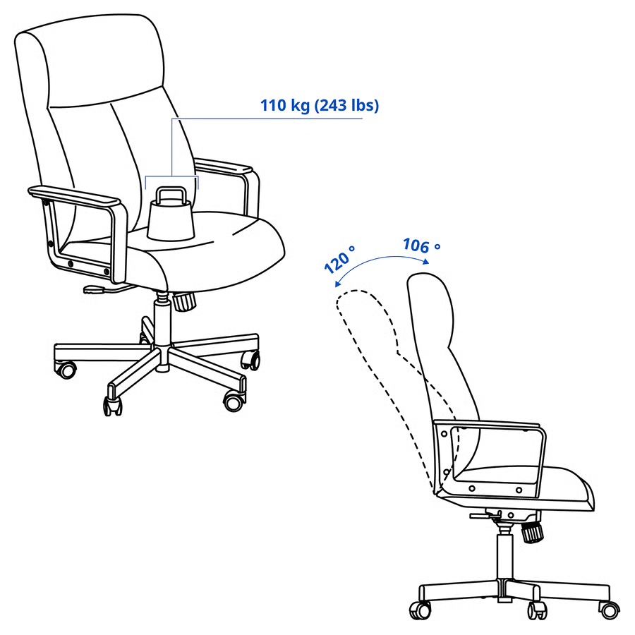 Ikea Stühle: Bürostuhl Millberget IKEA Beige – Neu (gemäss Beschreibung) aus Degersheim von GVkauf 4