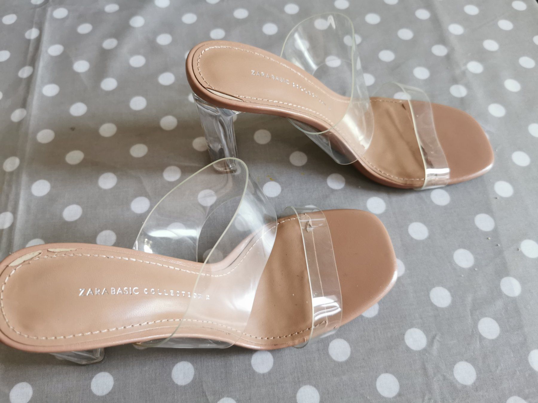 Zara Scarpe da donna: Zara Basic Collection Sandalen, Grösse 38, Transparent – Usato da Genève venduto da GVMaam 3