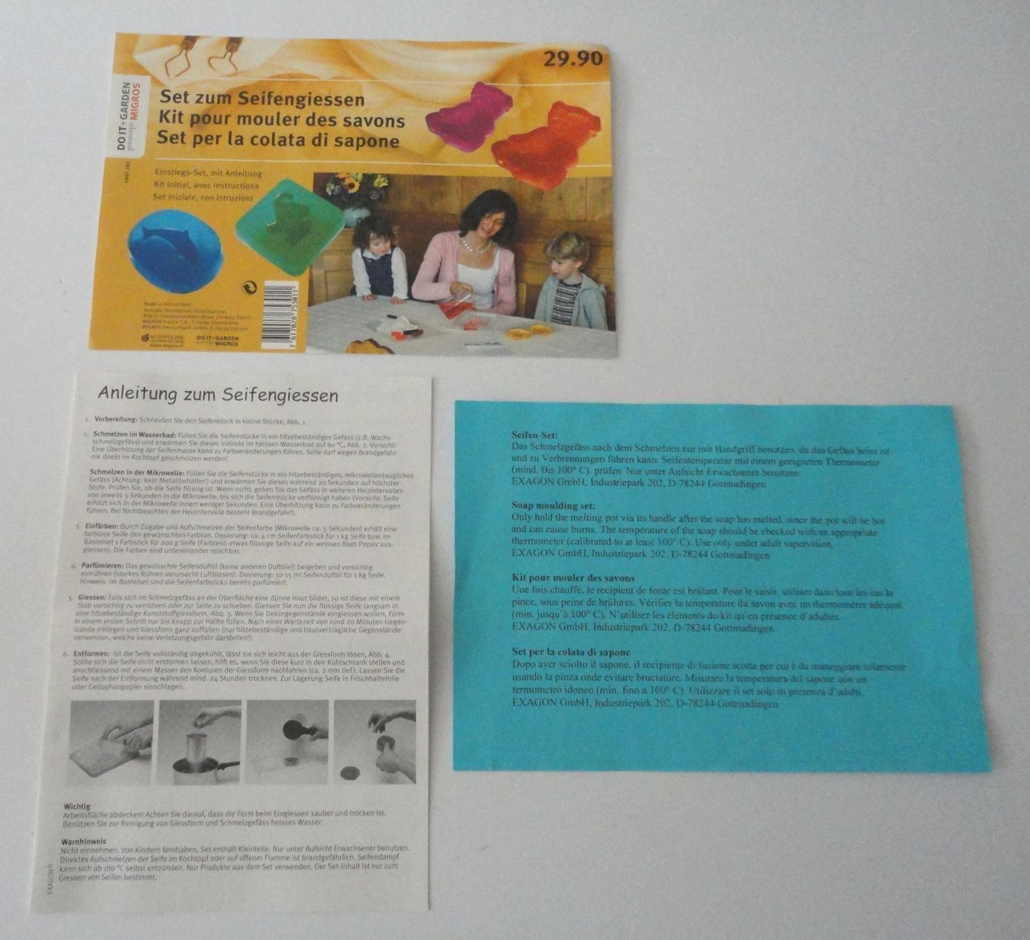 Kit bricolage: Seifengiessen Bastel-Set mit Anleitung in OVP – Usato da zürich venduto da parts5060 3