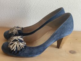 Alberto La Torre italienische Pumps blau Gr. 39