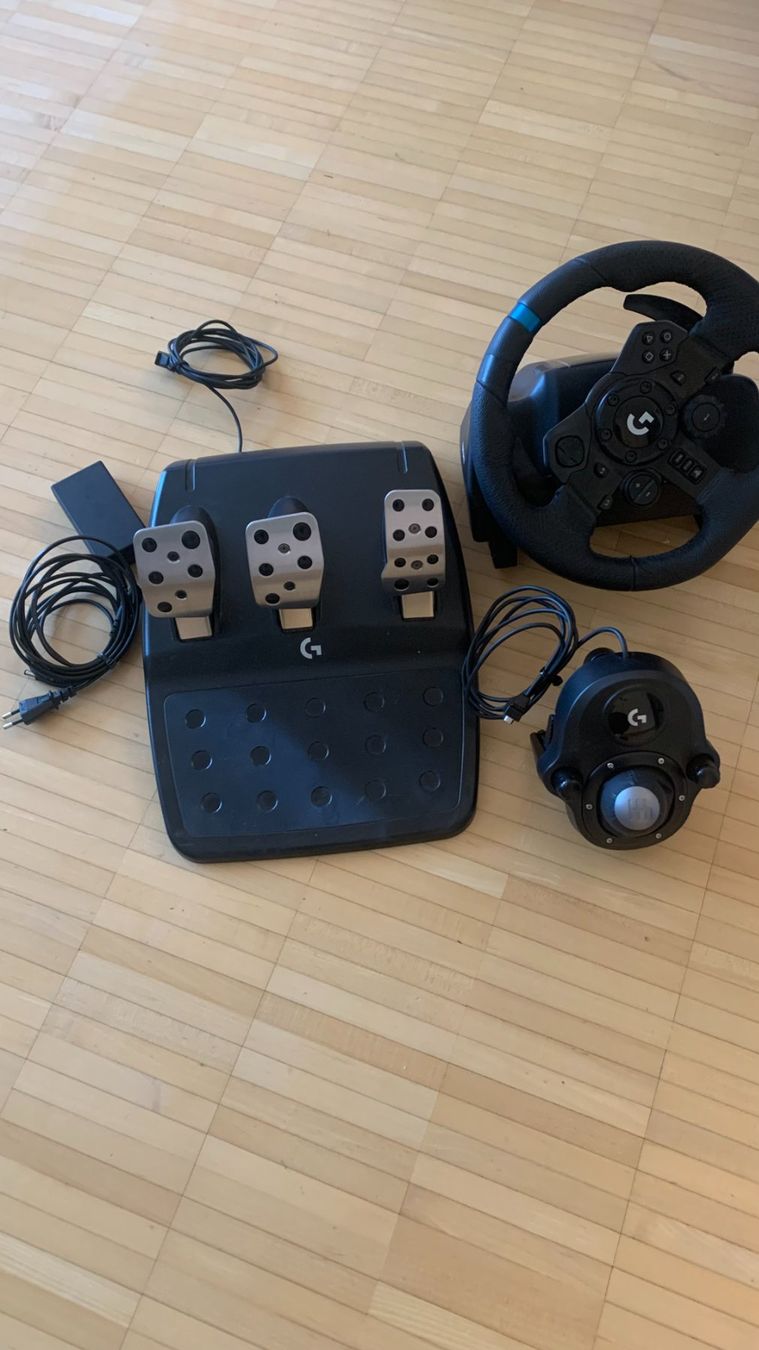 Logitech Controller: Logitech G923 Driving Force Lenkrad - Top Zustand! PS4 & PC – Gebraucht aus Elgg von aka_5stk 2