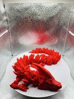Beweglicher 3D Drache Rot
