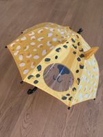 Kinderregenschirm gelb Leopard Design guter Zustand