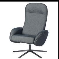 Fauteuil pivotant moderne avec repose-pieds