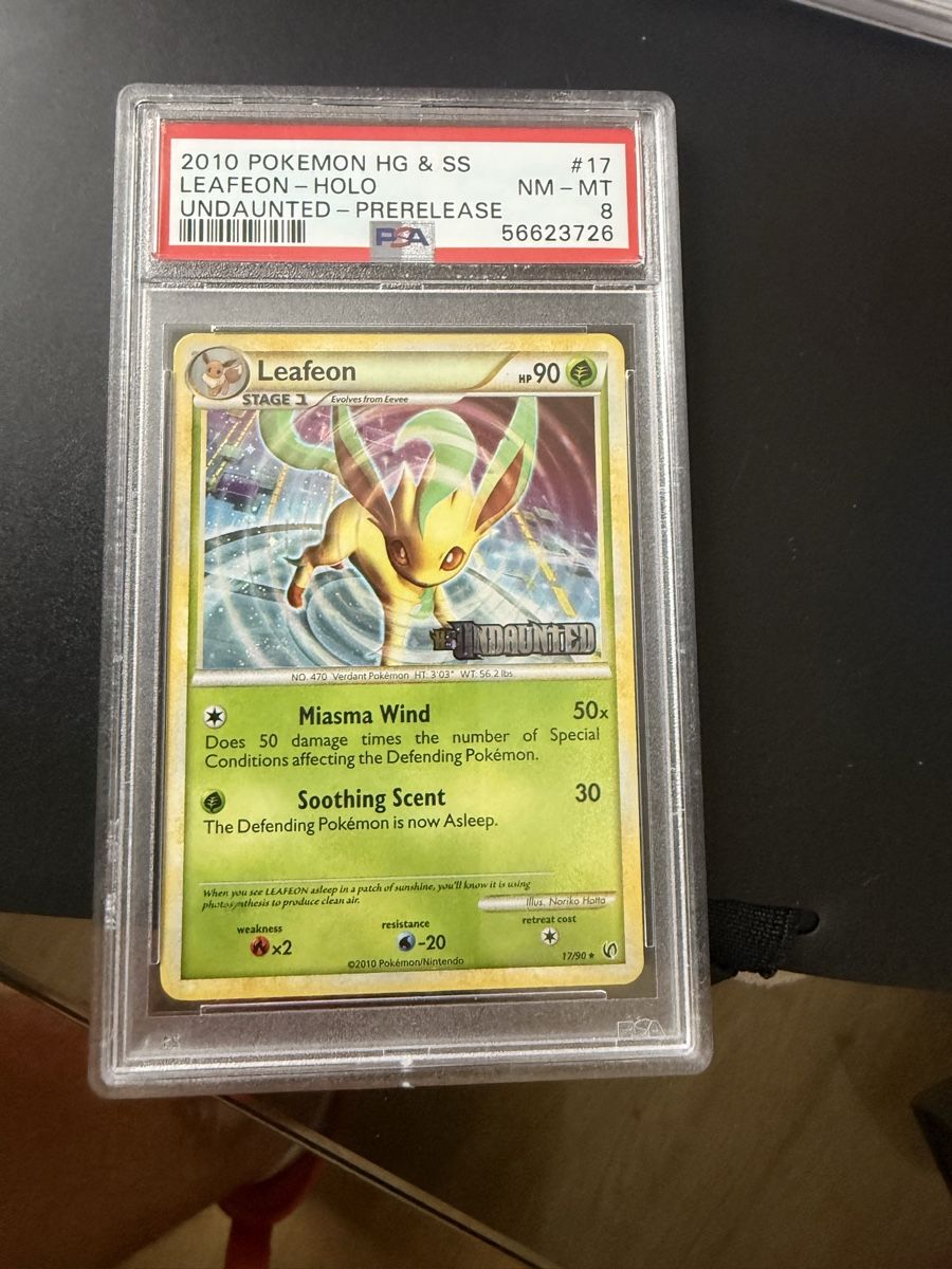 Pokémon Carte collezionabili: Pokemon Leafeon PSA 8 NM-MT – Nuovo e nell'imballaggio originale da Wynau venduto da Ziegler_Secondhand