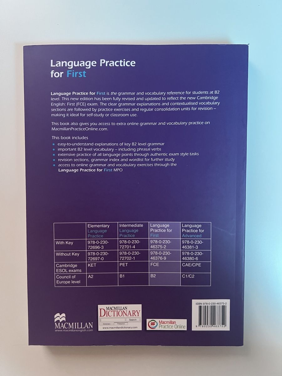 Libri: Sprachbuch Language Practice for First Michael Vince – Nuovo (secondo la descrizione) da Hochdorf venduto da zoe_98jw 1