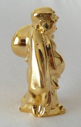 Sculture & Statue: Happy Buddha - goldfarben glänzend – Nuovo e nell'imballaggio originale da Mauren venduto da Yeelen 4