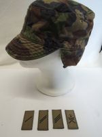 Schweizer Armee Mütze mit 4 Gradabzeichen