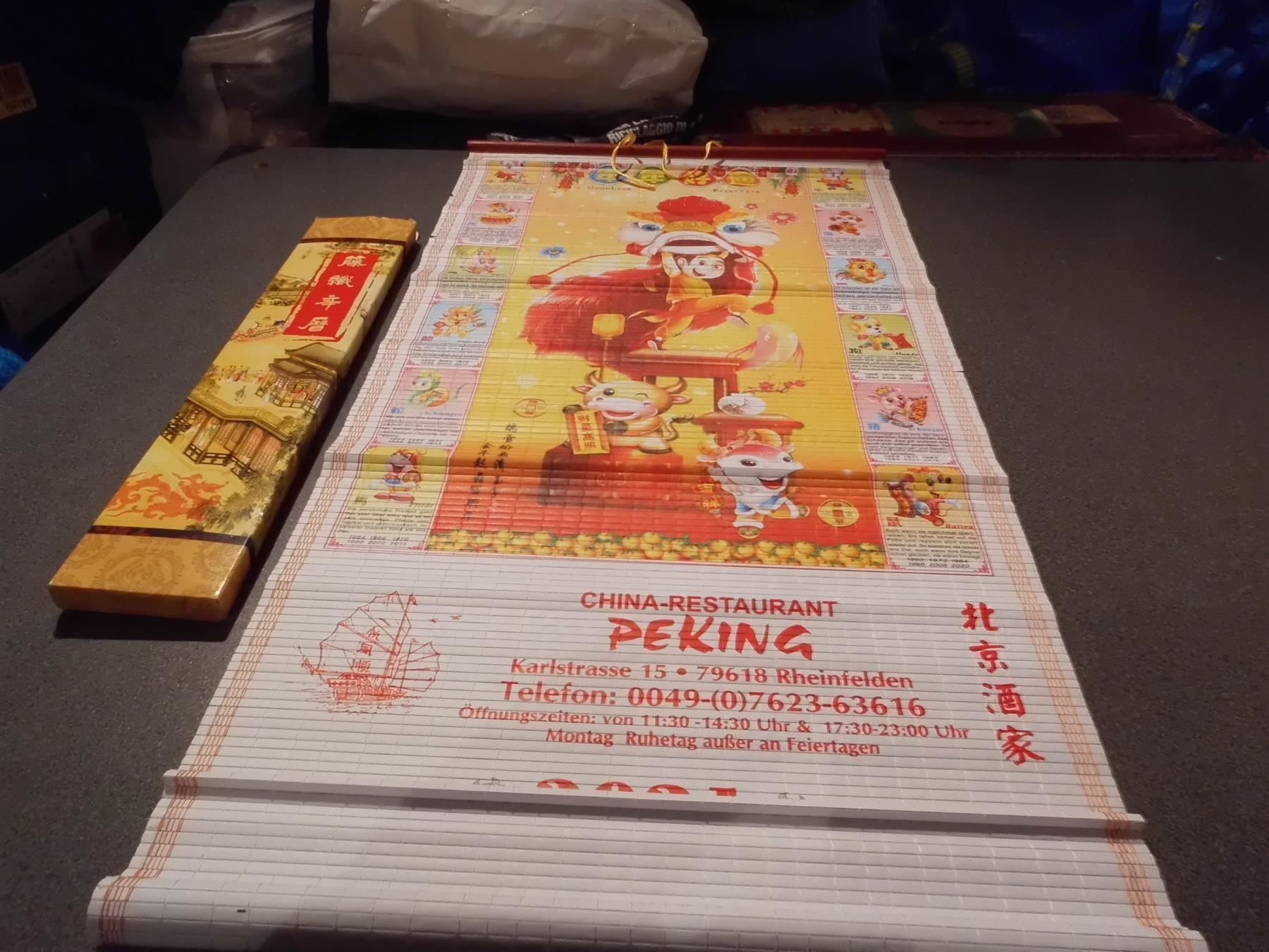 Kalender: Chinesischer Kalender, China Restaurant – Gebraucht aus Zürich von abraxas1291