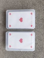 Spielkarten Set zwei Packungen in Kunststoffboxen NEU