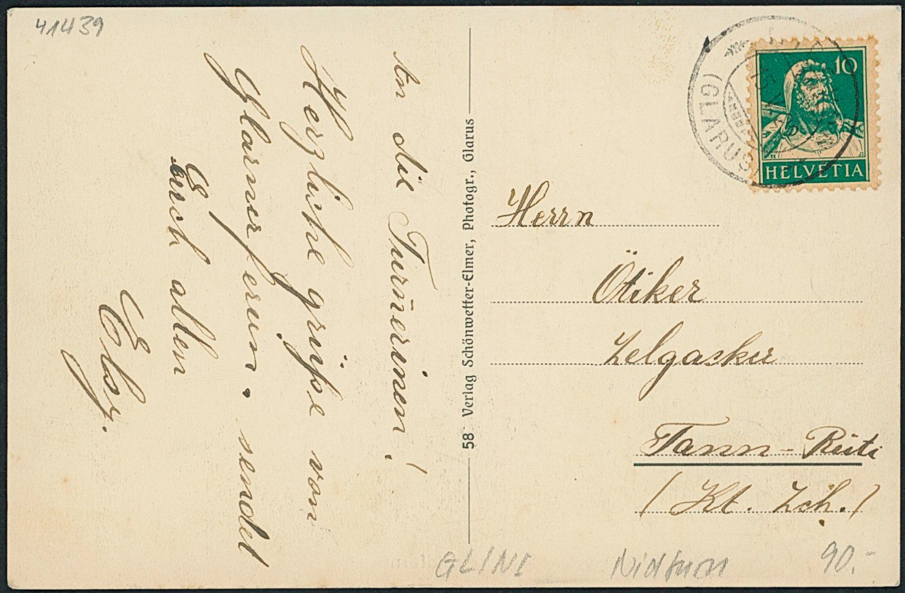 Cartoline postali: GL Nidfurn – Usato da Schindellegi venduto da leecollect 1
