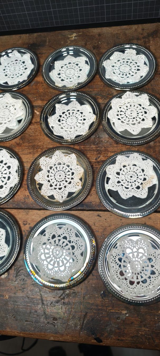 Sottobicchieri: Wunderschöne alte Vintage  Glasuntersetzer – Usato da Gelterkinden venduto da MYSTOREFORYOU4460 2