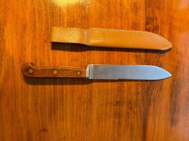 Zubehör: Bowie Messer, Klinge 16cm, Lederholster – Gebraucht aus Ennenda von glarner58 1