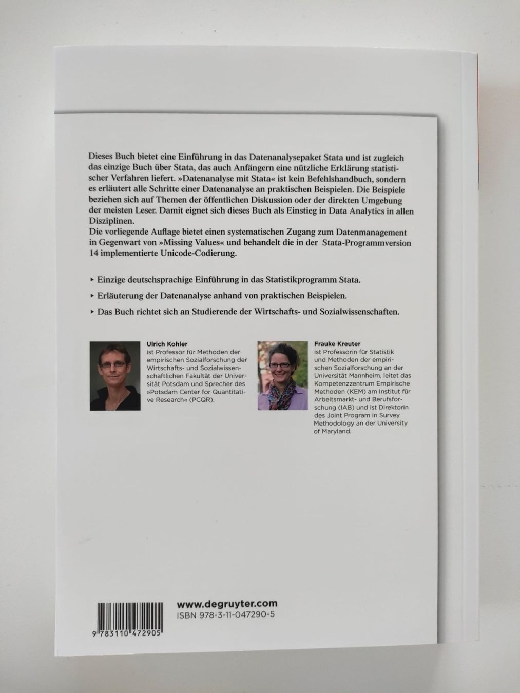 Libri: Datenanalyse mit Stata (5. Auflage) – Usato da Muri b. Bern venduto da LucG. 1