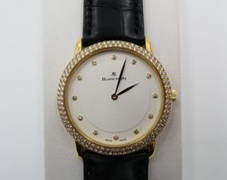 BLANCPAIN " VILLERET" MIT DOPPELREIHIGER DIAMANTLÜNETTE