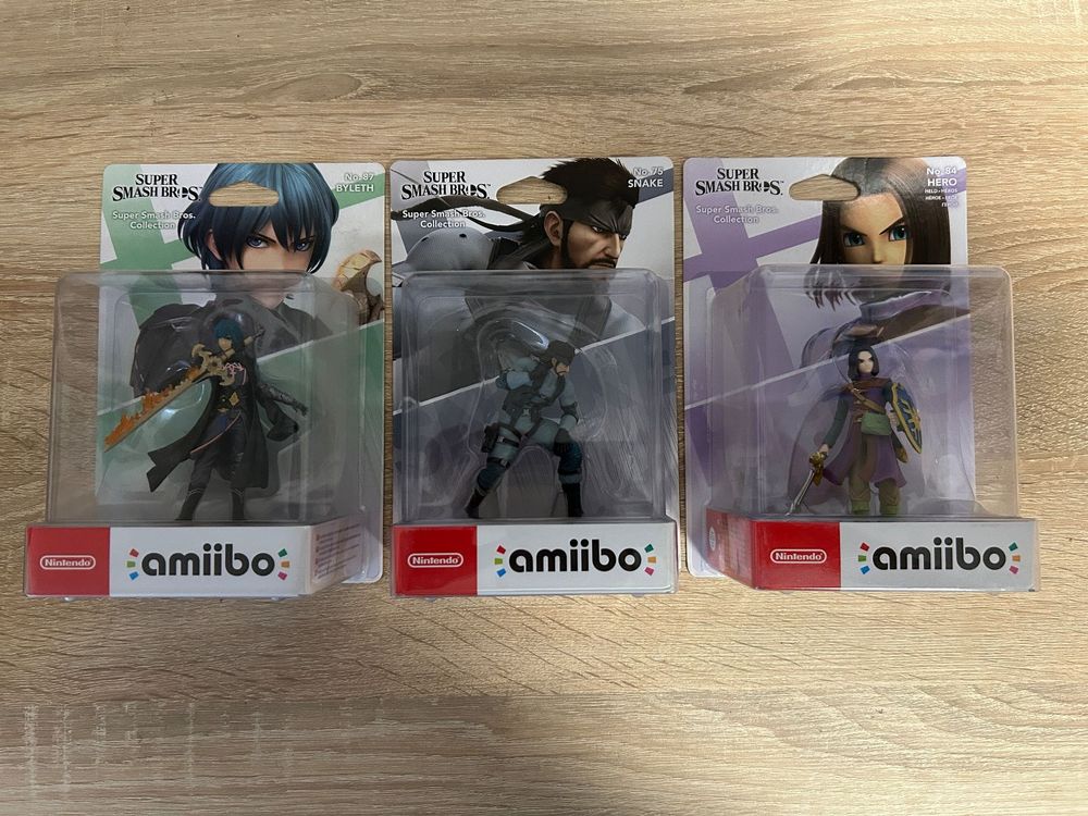 Amiibo Super Smash Bros. - Hero, Snake, Byleth NEU (Neu (gemäss ...